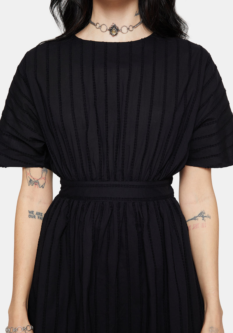 Blythe Cotton Tie Back Mini Dress