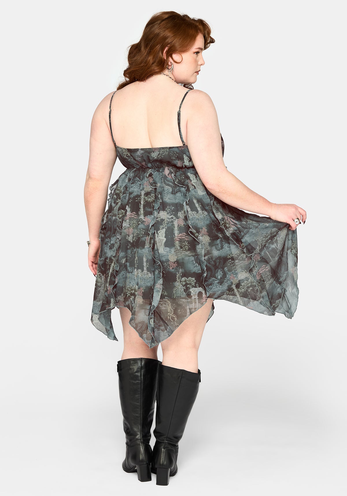 Thalassa Print Tendril Minikleid