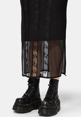 Shesha Mesh Midi Kleid