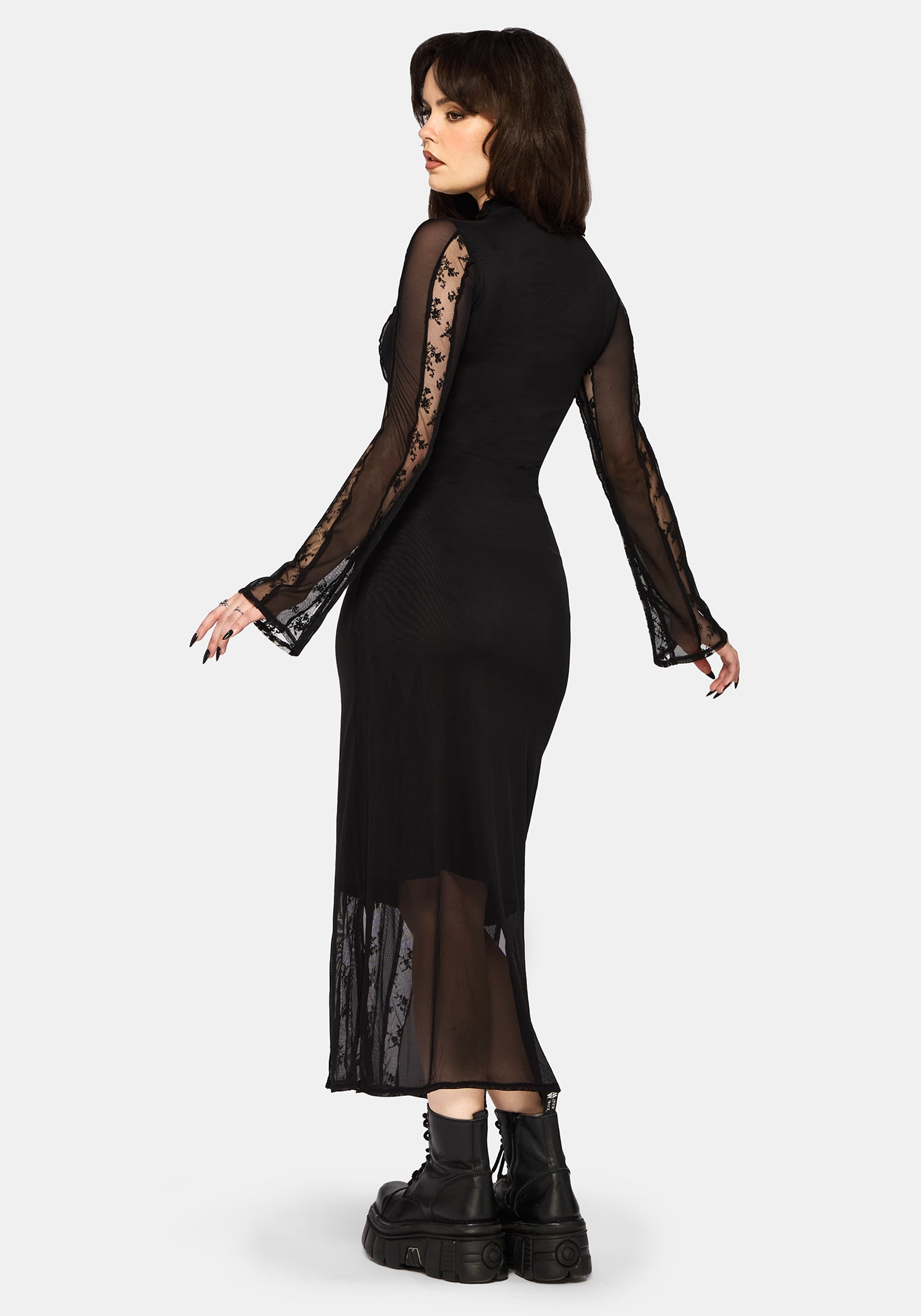 Shesha Mesh Midi Kleid