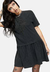 Saski Dorn Tropfen Taille Skater Kleid