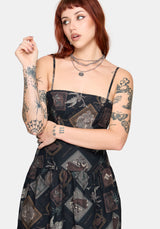 Kleo Relics Cotton Print Cami Midi Dress