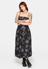 Kleo Relics Cotton Print Cami Midi Dress