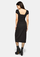 Ziggy Check Cut Out Midaxi Dress