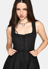 Lyx Hitched Rock Baumwolle Midikleid