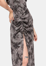 Juniper Ruched Mesh Midaxi Dress