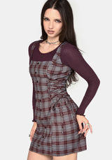 Aimil Karo Schnürung Seite Minikleid