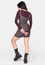 Aimil Karo Schnürung Seite Minikleid