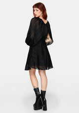 Briella Chiffon Striped Midi Dress