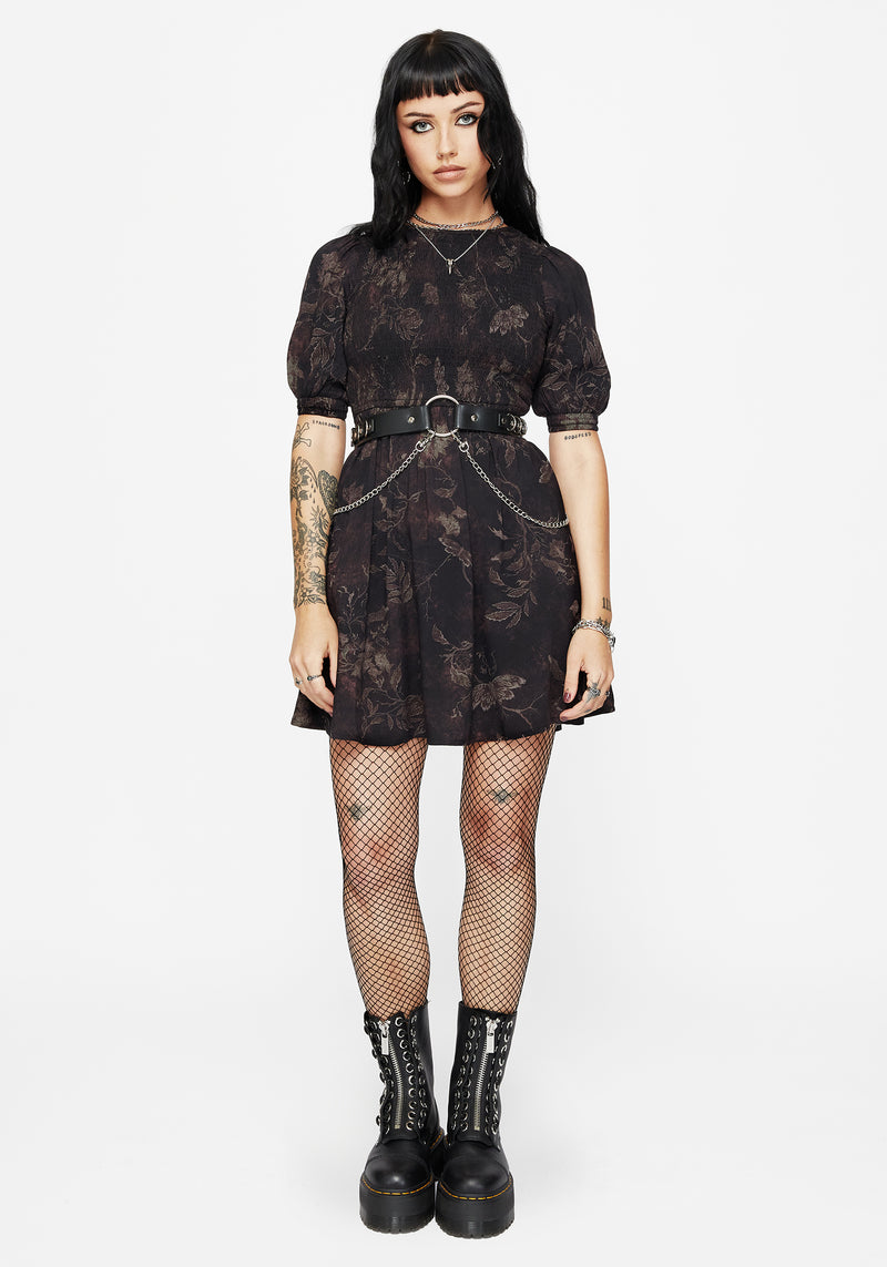 Ashmire Woodland Moth Mini Dress