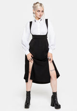 Nightingale Pinafore Midikleid - Schwarz