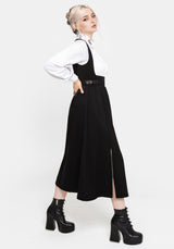 Nightingale Pinafore Midikleid - Schwarz
