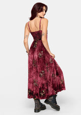 Zariah Sequin Velours Camisole Midaxi Kleid