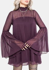 Noirelle Handkerchief Hem Chiffon Mini Dress EU 34