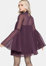 Noirelle Handkerchief Hem Chiffon Mini Dress EU 34