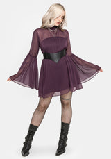 Noirelle Handkerchief Hem Chiffon Mini Dress EU 34