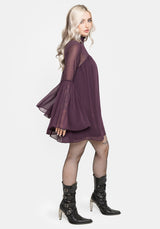 Noirelle Handkerchief Hem Chiffon Mini Dress EU 34