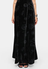 Orin Foiled Velour Cami Gown