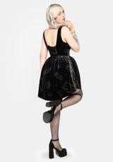 Orin Foiled Velour Mini Dress EU 34