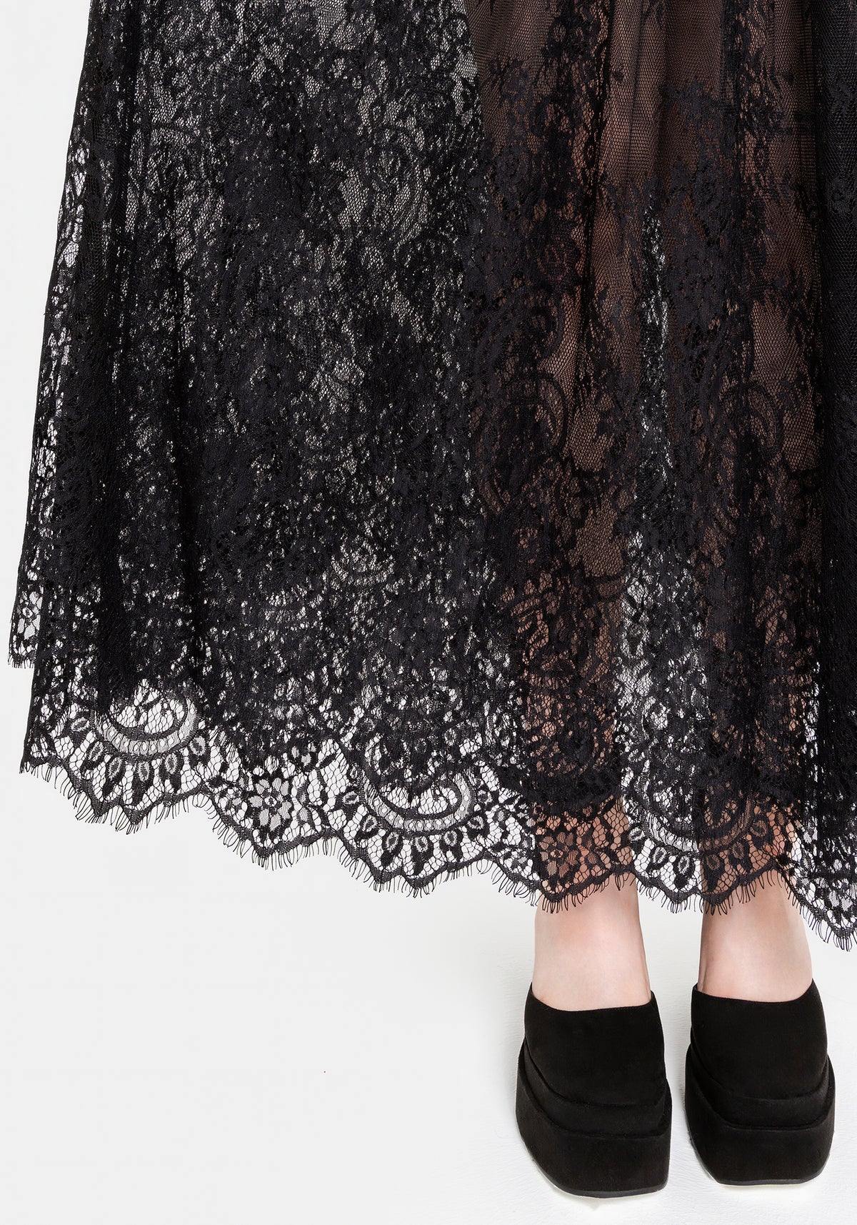 Velisse Lace Fixed Bodysuit Maxi Dress EU 34