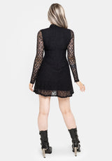 Amoura Boned Waist Corset Lace Mini Dress EU 34