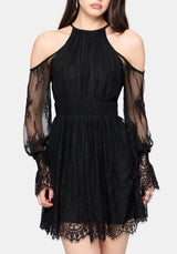 Amelie Lace Schulterfrei Minikleid