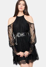 Amelie Lace Schulterfrei Minikleid