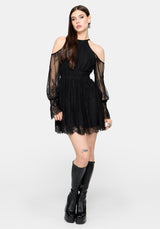 Amelie Lace Schulterfrei Minikleid