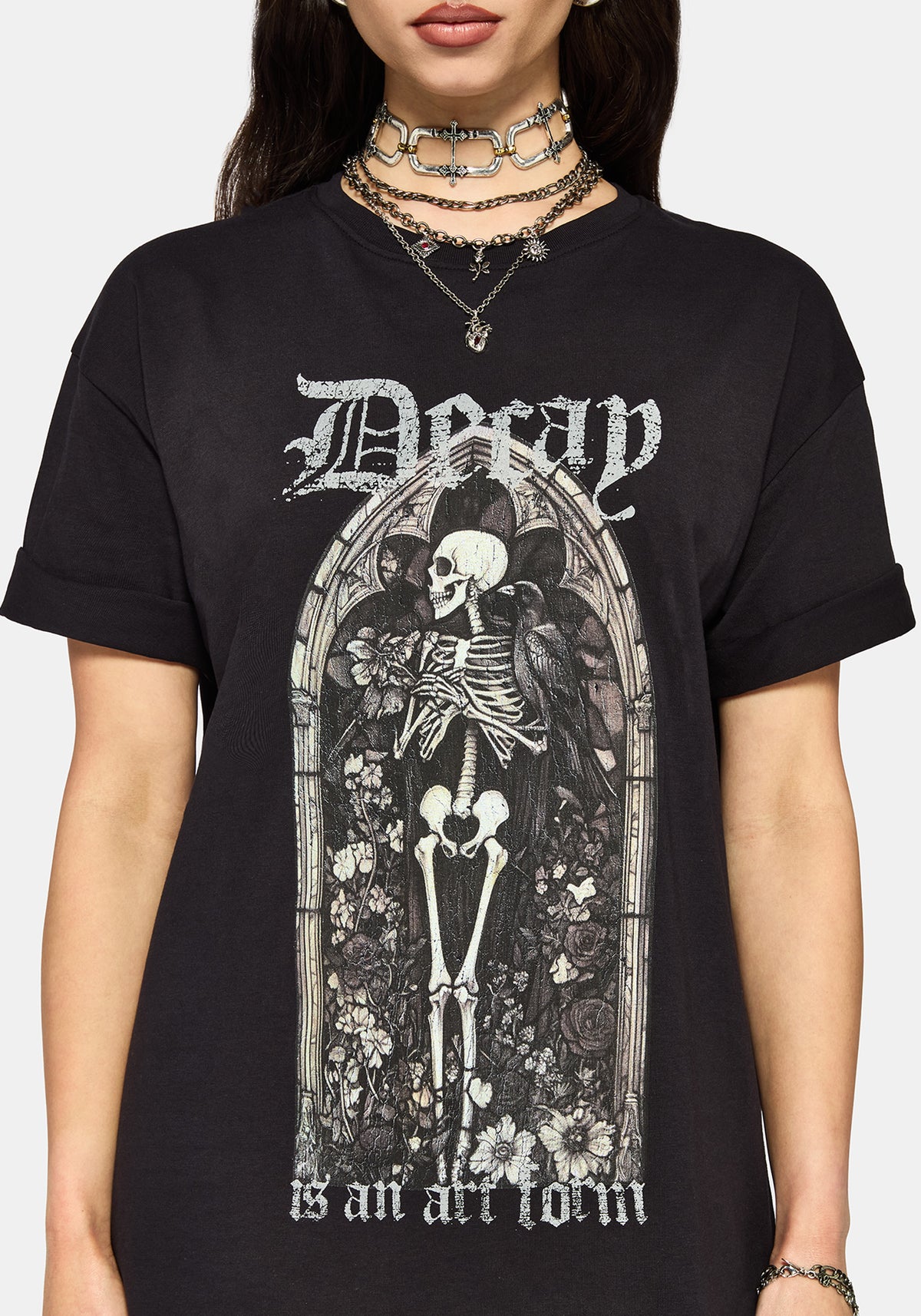 Kairo Grafik T-Shirt Kleid