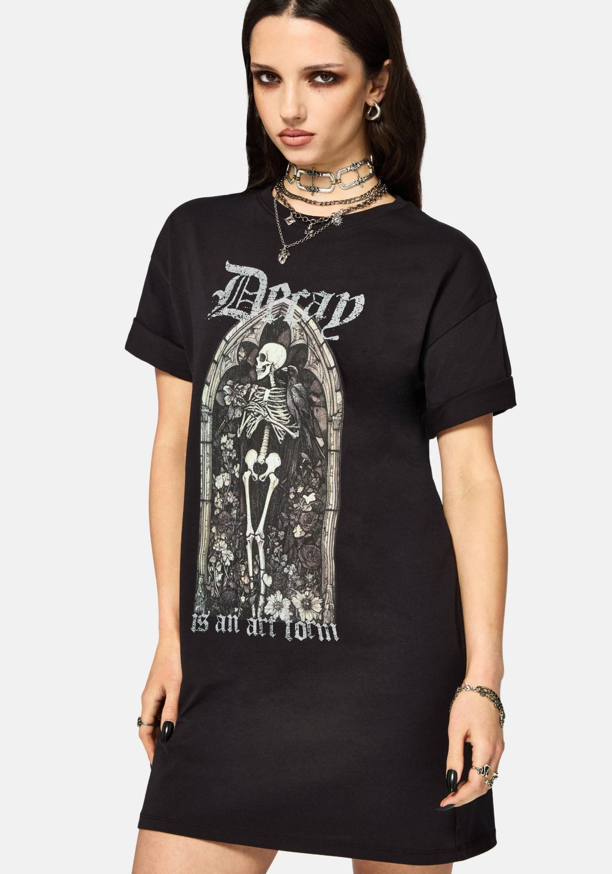 Kairo Grafik T-Shirt Kleid