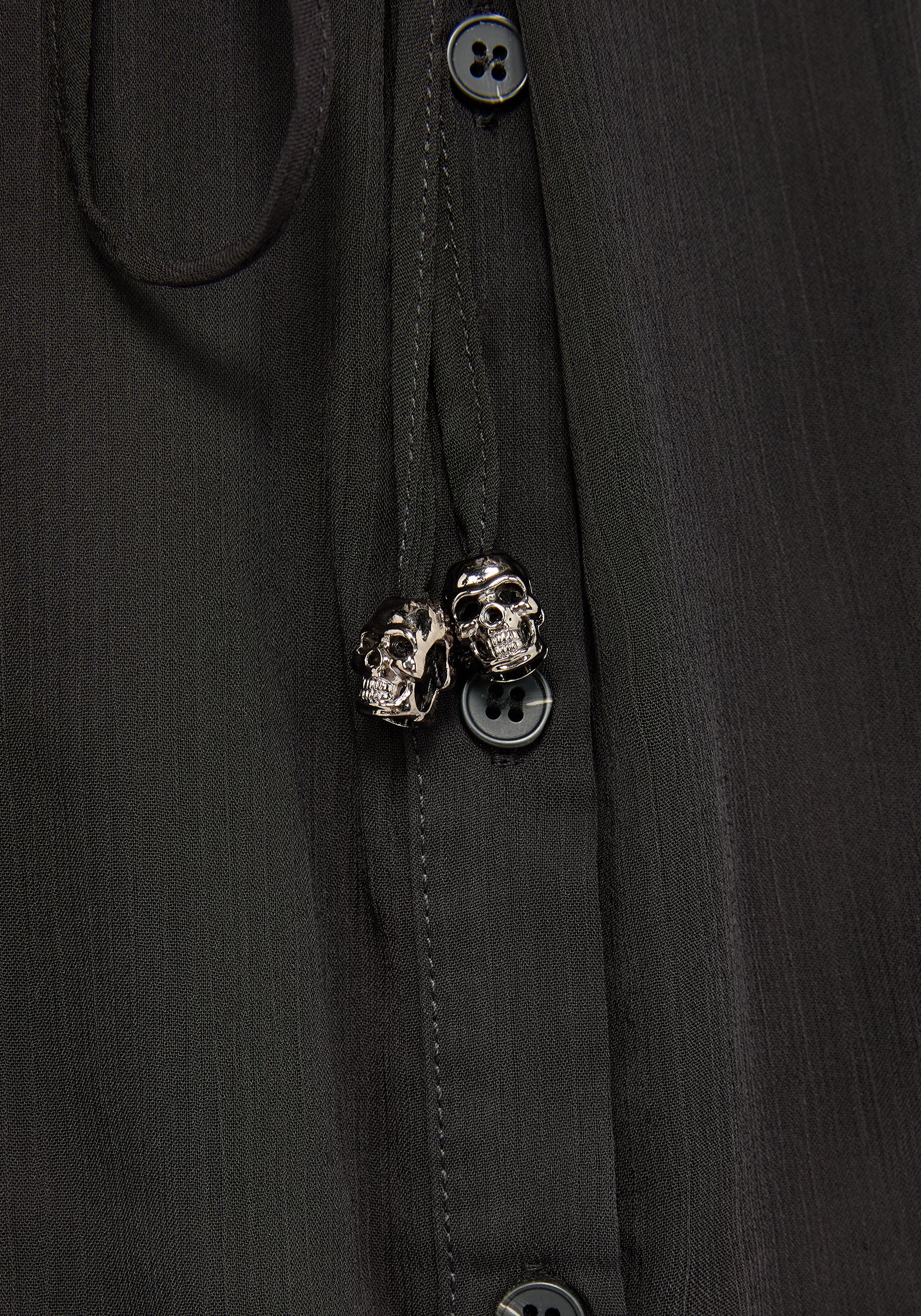Eimhir Chiffon High-low Midi Shirt Dress