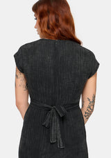 Blake Embroidered Cotton Smock Midi Dress