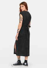 Blake Embroidered Cotton Smock Midi Dress