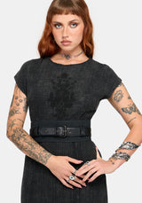 Blake Embroidered Cotton Smock Midi Dress