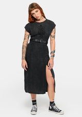 Blake Embroidered Cotton Smock Midi Dress