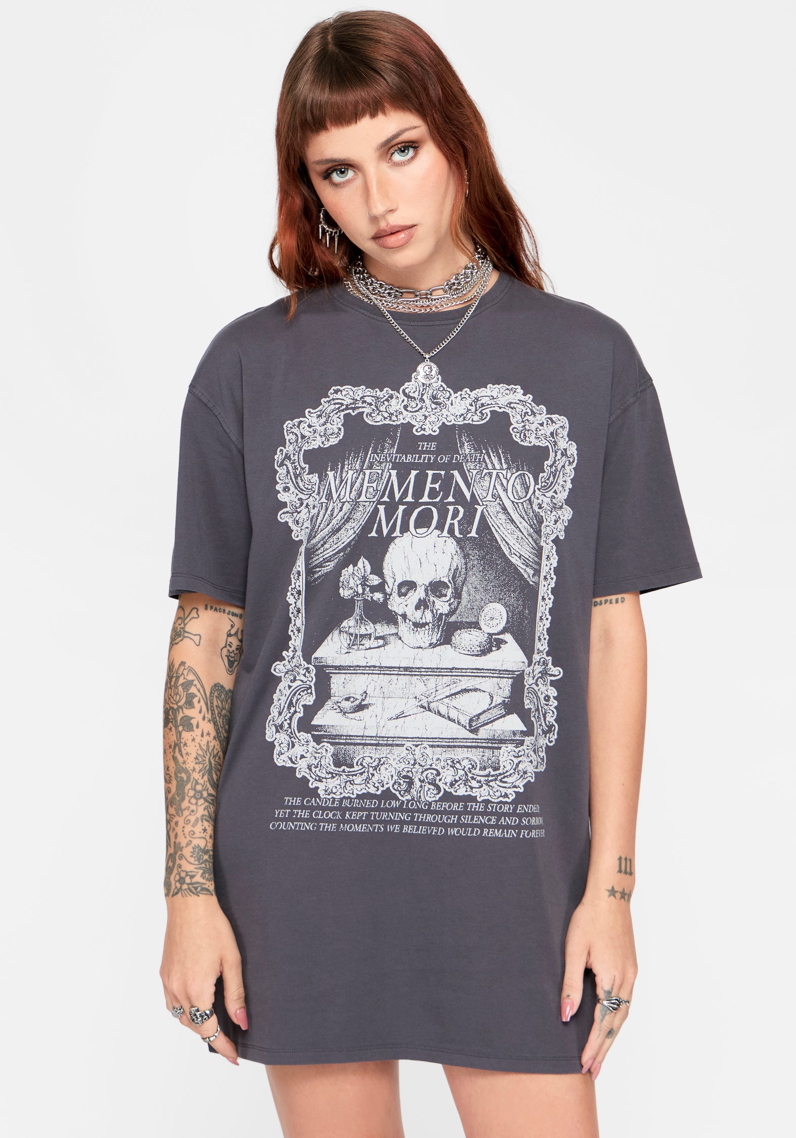 Mori Totenkopf T-Shirt Kleid