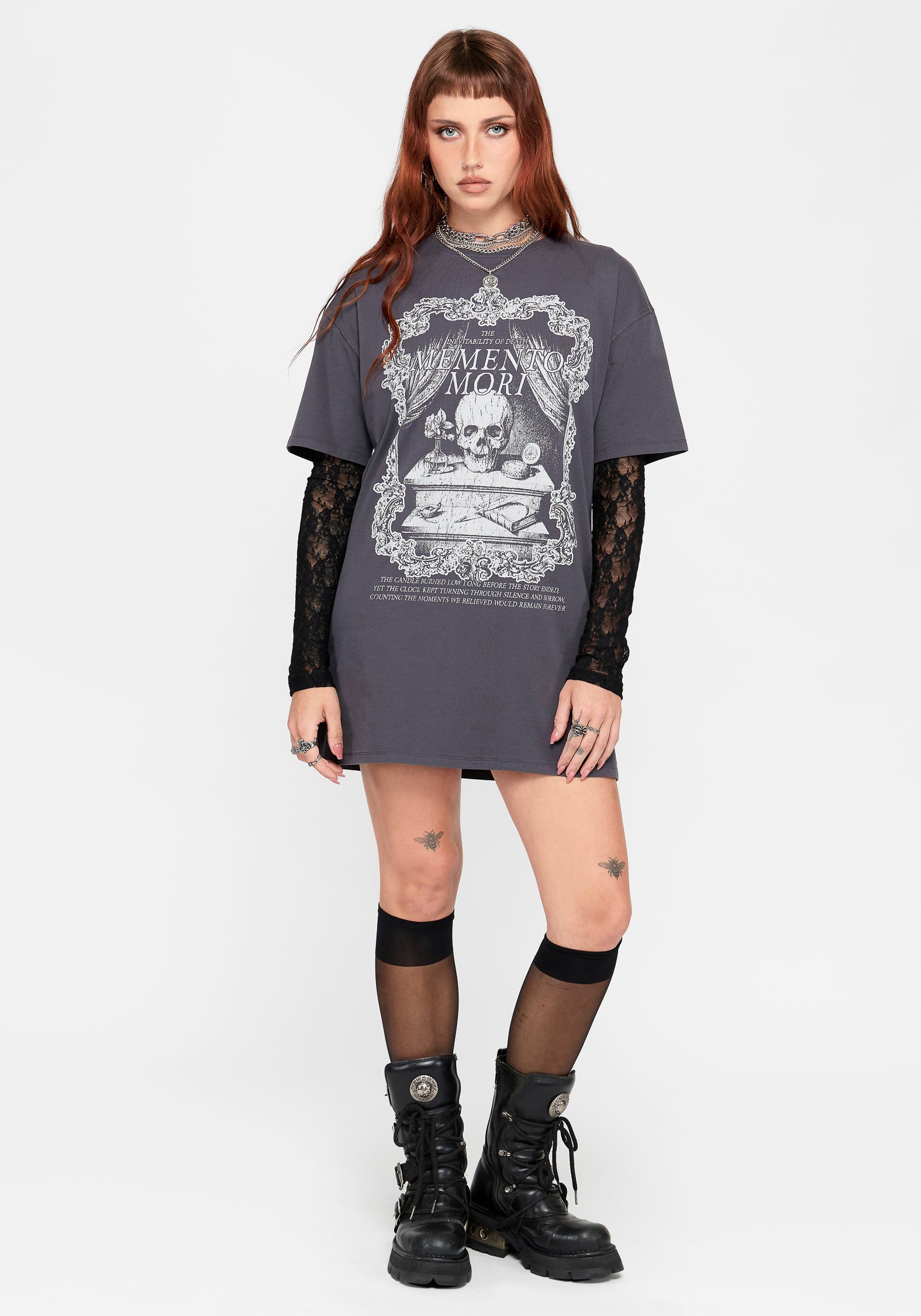 Mori Totenkopf T-Shirt Kleid