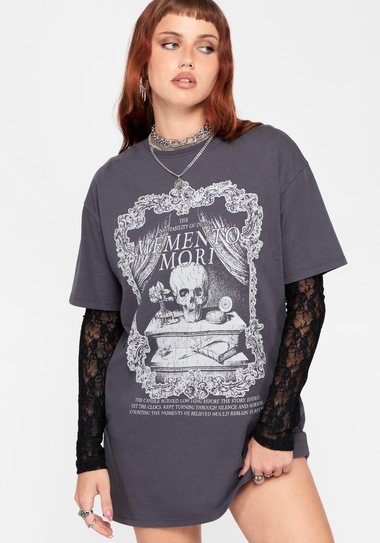 Mori Totenkopf T-Shirt Kleid