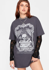 Mori Totenkopf T-Shirt Kleid