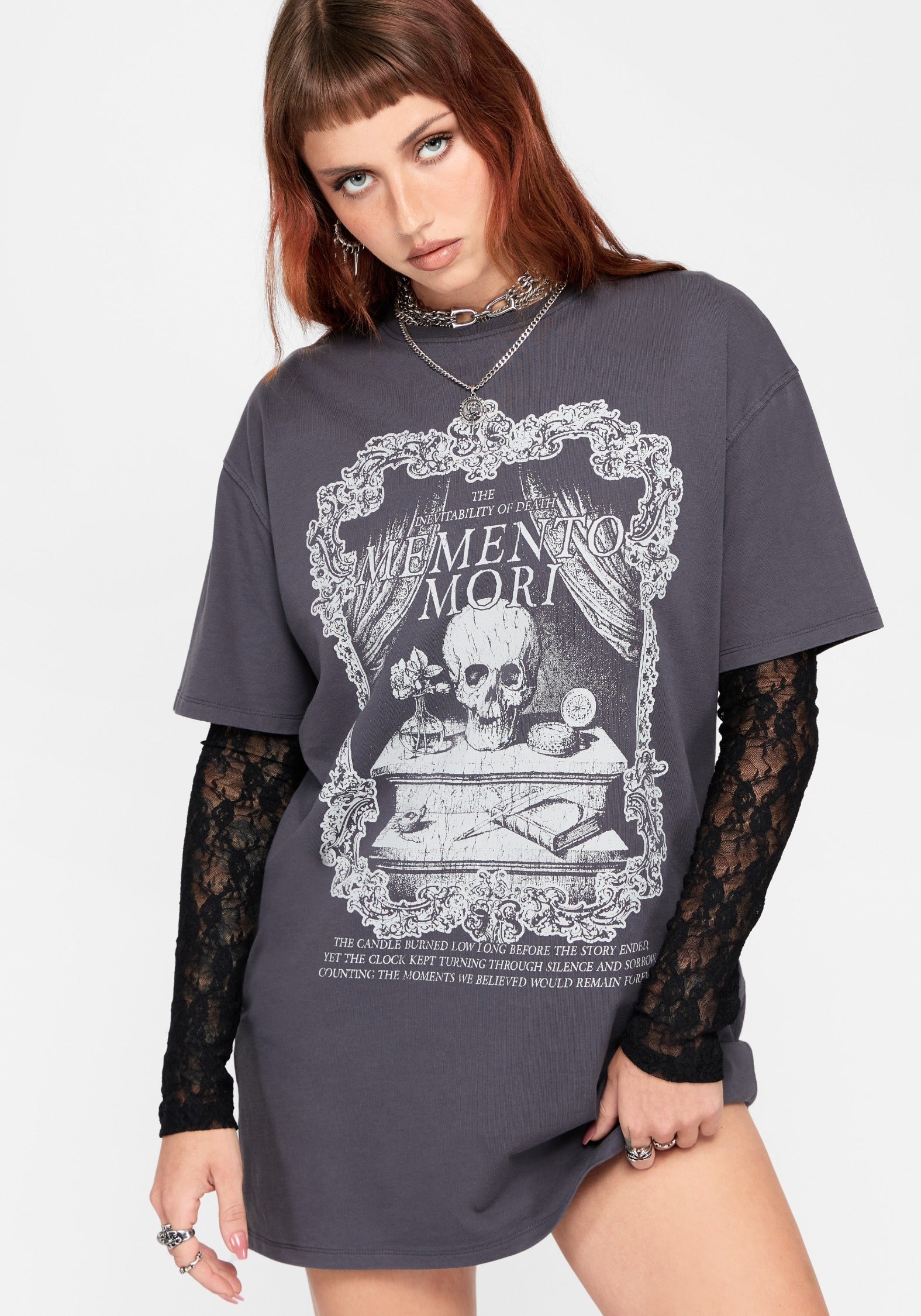 Mori Totenkopf T-Shirt Kleid