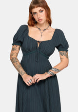 Fenella Keyhole Midikleid - Grün