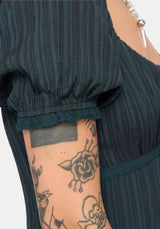 Fenella Keyhole Midikleid - Grün