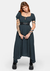 Fenella Keyhole Midikleid - Grün