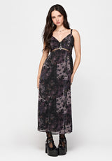 Iskra Mystic Floral Chiffon Midaxi Cami Dress