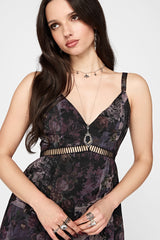 Iskra Mystic Floral Chiffon Midaxi Cami Dress