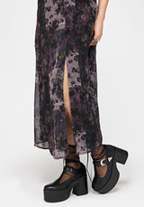 Iskra Mystic Floral Chiffon Midaxi Cami Dress