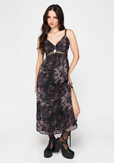 Iskra Mystic Floral Chiffon Midaxi Cami Dress