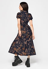 Poison Eden Midaxi Shirt Dress - Midnight
