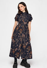 Poison Eden Midaxi Shirt Dress - Midnight
