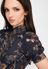 Poison Eden Midaxi Shirt Dress - Midnight